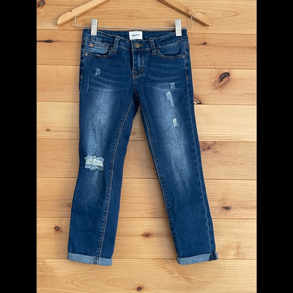 Hudson *girls distressed jeans with cuff